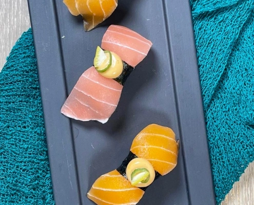 Special Salmon Fillet  Rolls At Beyond Sushi NYC