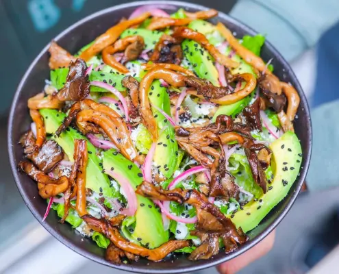 Mushroom Bowl At Beyond Sushi