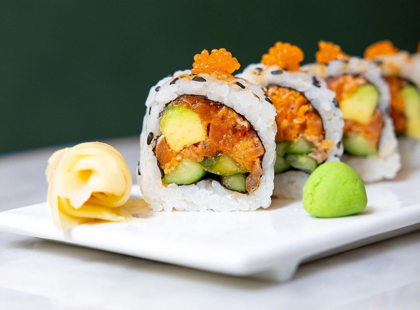 vegan sushi near Hell's Kitchen spicy tuna roll
