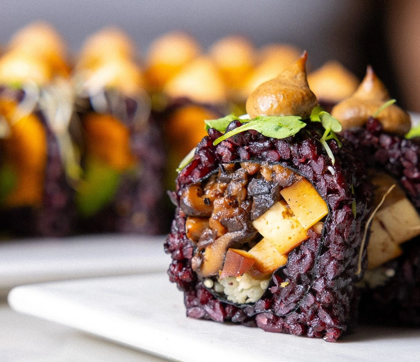 vegan sushi restaurant Carnegie Hall mighty mushroom roll